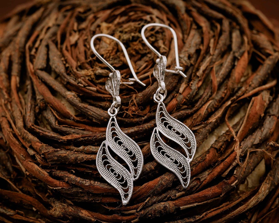 Sterling Silver Folkloric Filigree Earrings | Lolo Mexican Mercadito