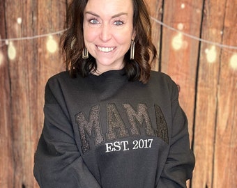 Sweat-shirt Mama Glitter Applique