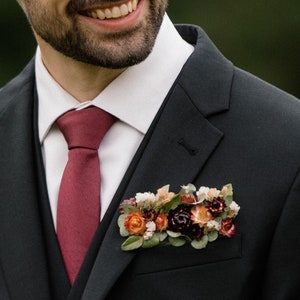 Dried Flower Pocket Boutonniere