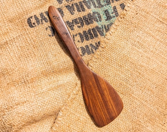 Walnut Wood Spatula, Handmade, Hand-carved Black Walnut Wooden Utensil