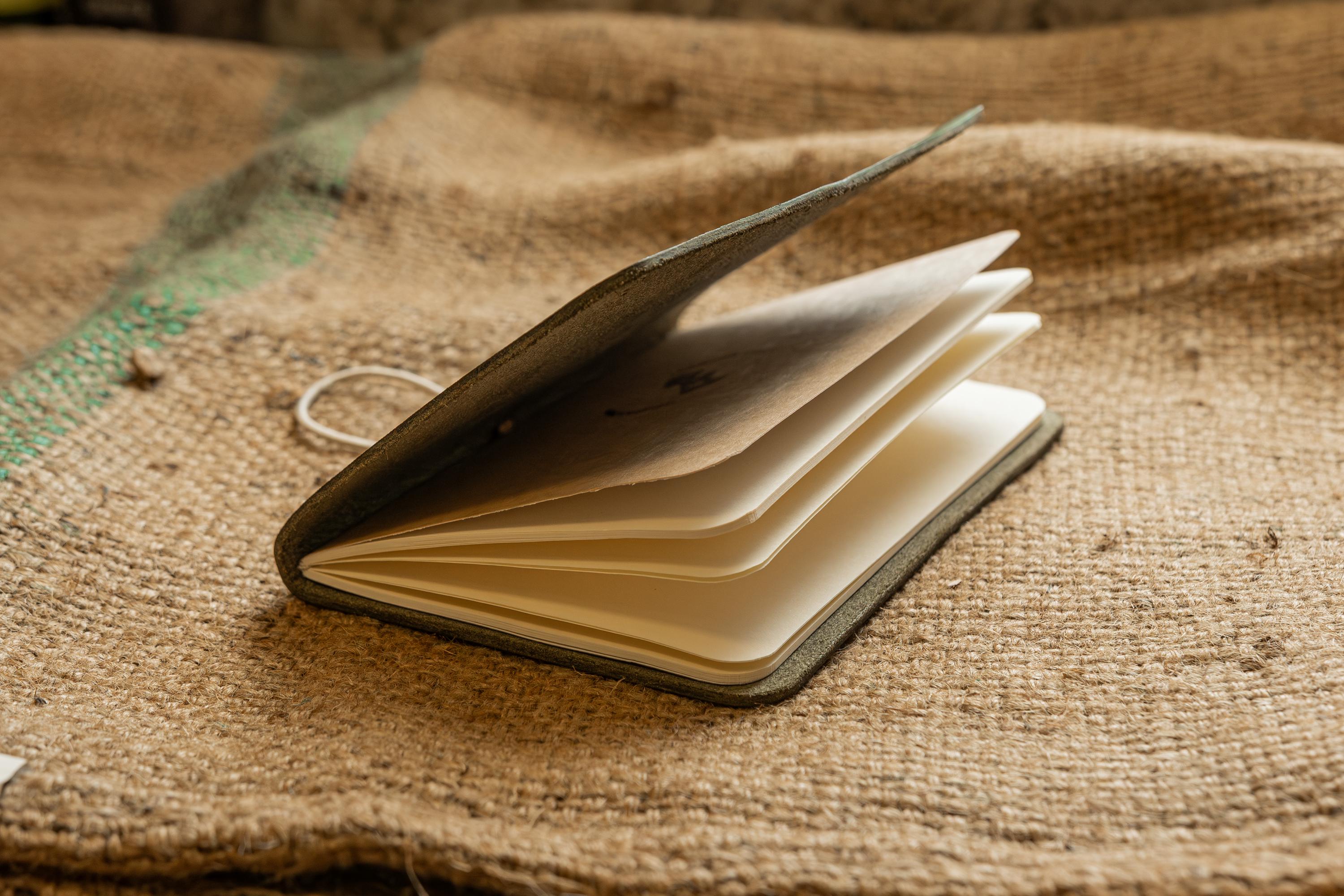 Leather Notebook Cover, Handmade Field Notes With Elastic Closure ...