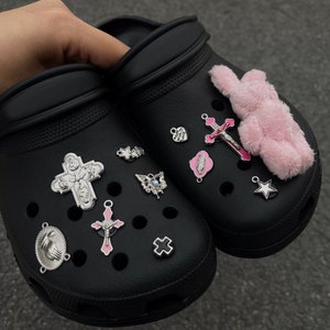 Punk Style Croc Charms Diy Hole Sandals Decorations Skull - Temu Japan