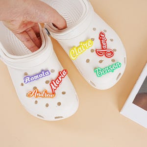 Personalized 3D Printed Name Shoe Charms,custom Colours Name Shoe ...