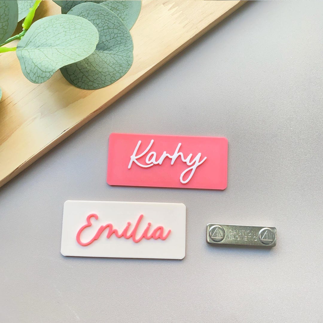 Work Name Tags Personalized Name Magnetic Badge ,work Name Tag ,hospital ID Badge Gift ...