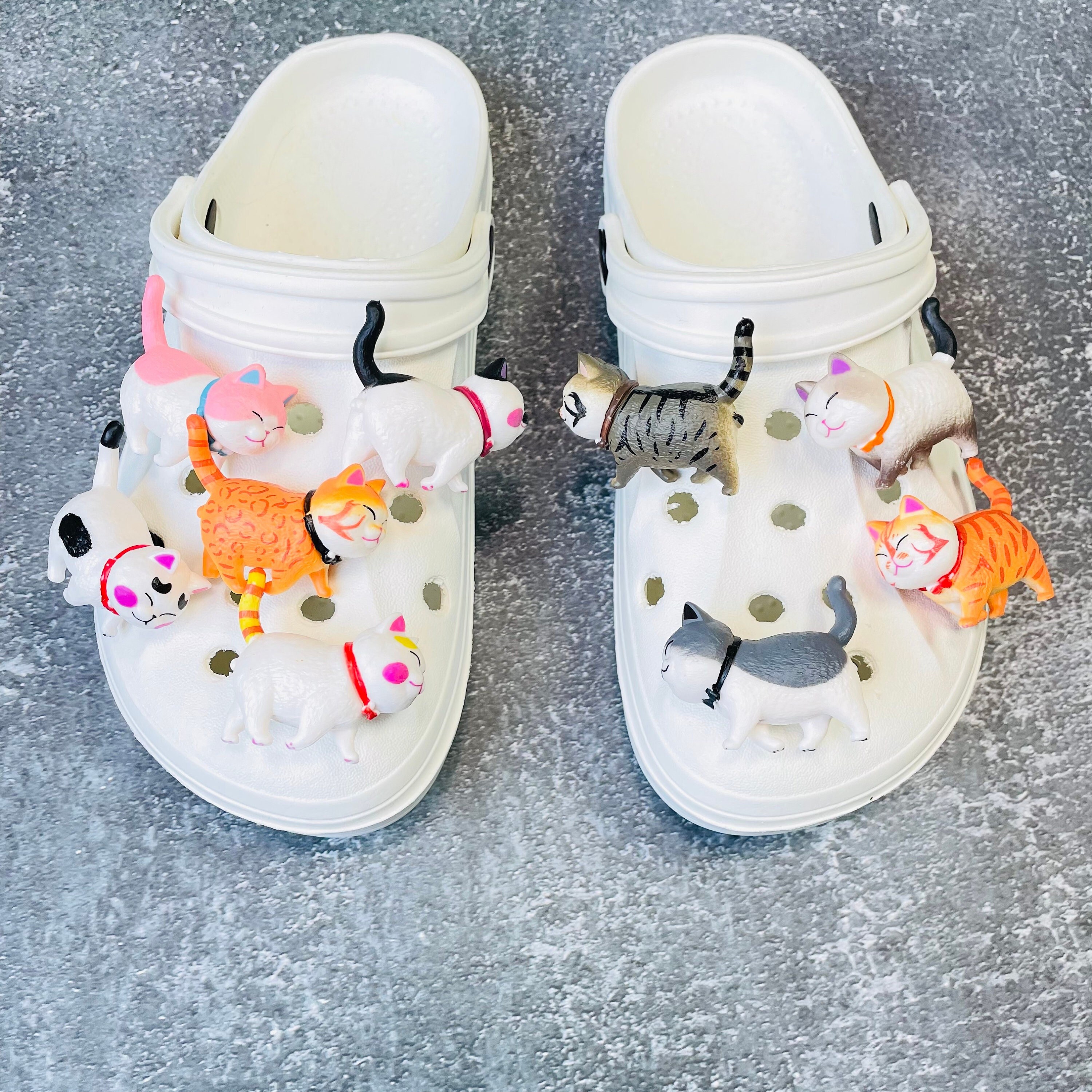 Kawaii Cartoon Shoe Buckles Set,lovely Bunny Shoe Charms Set,girlish Shoe  Charm,shoe Buckles Without Shoe,gift for Her,cute Shoe Chain Set 