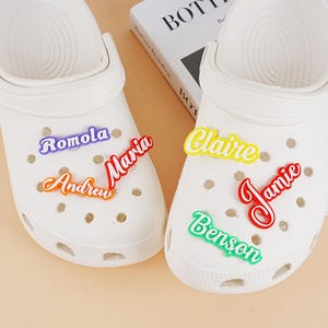 Personalized 3D Printed Name Shoe Charms,custom Colours Name Shoe ...