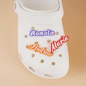 Personalized 3D Printed Name Shoe Charms,custom Colours Name Shoe ...