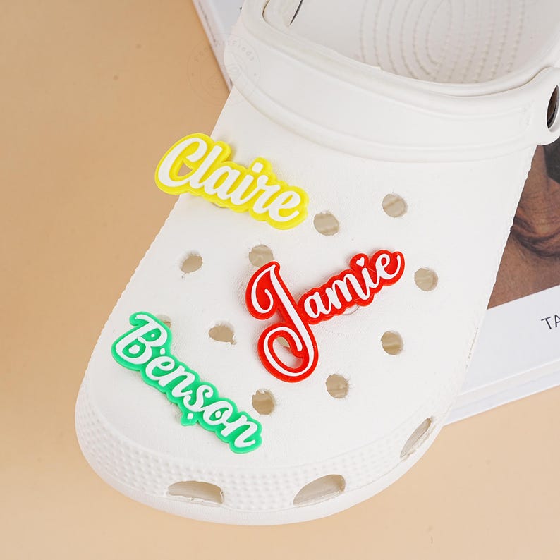 Personalized 3D Printed Name Shoe Charms,custom Colours Name Shoe ...