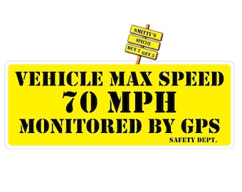 Decal Sticker Gps Tracking System Protected Vehicle Recovery - Etsy