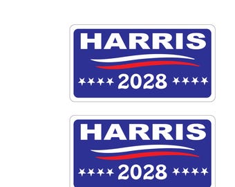 Kamala Harris for President 2028 1 Pair of Decal Stickers