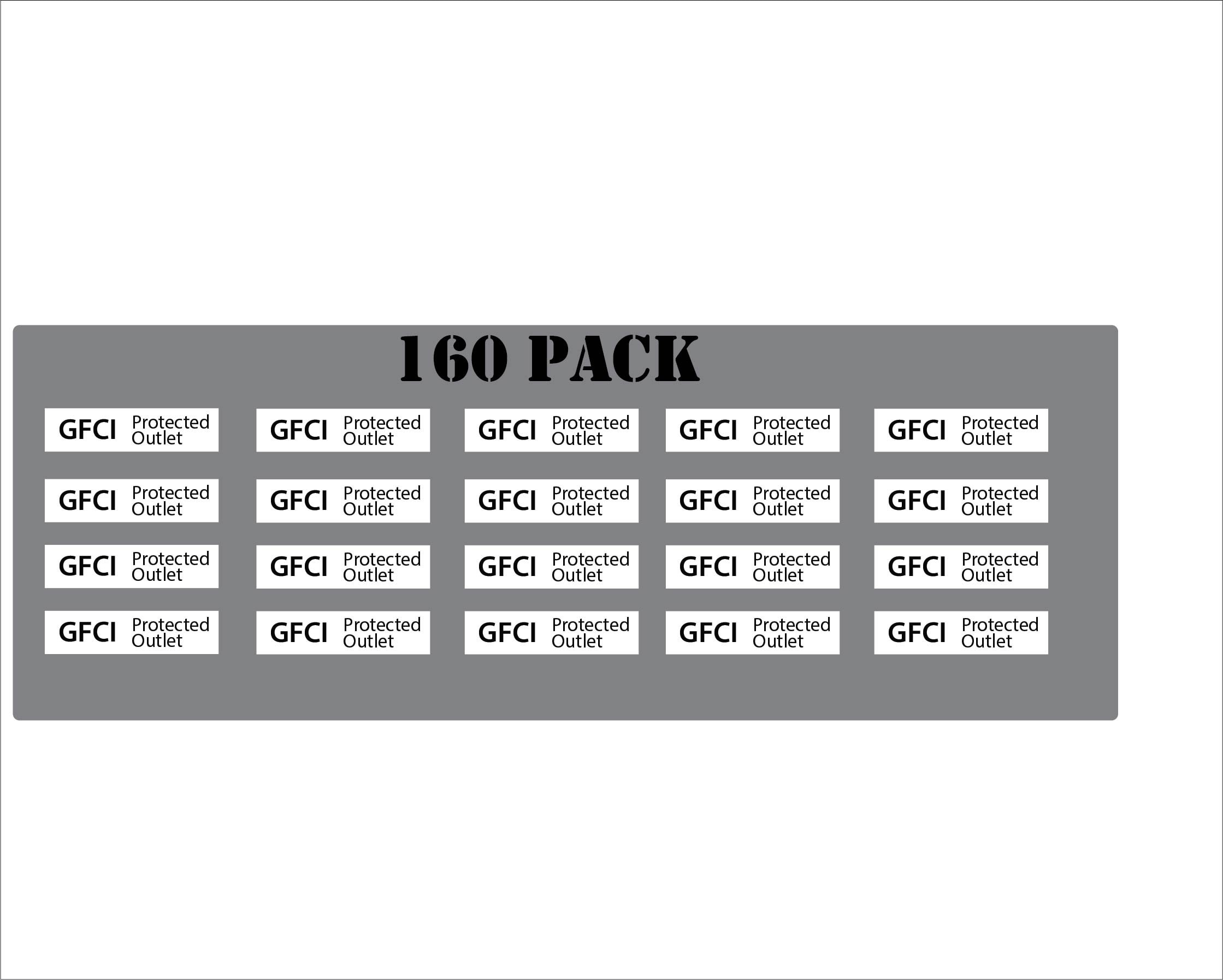Gfci protected stickers