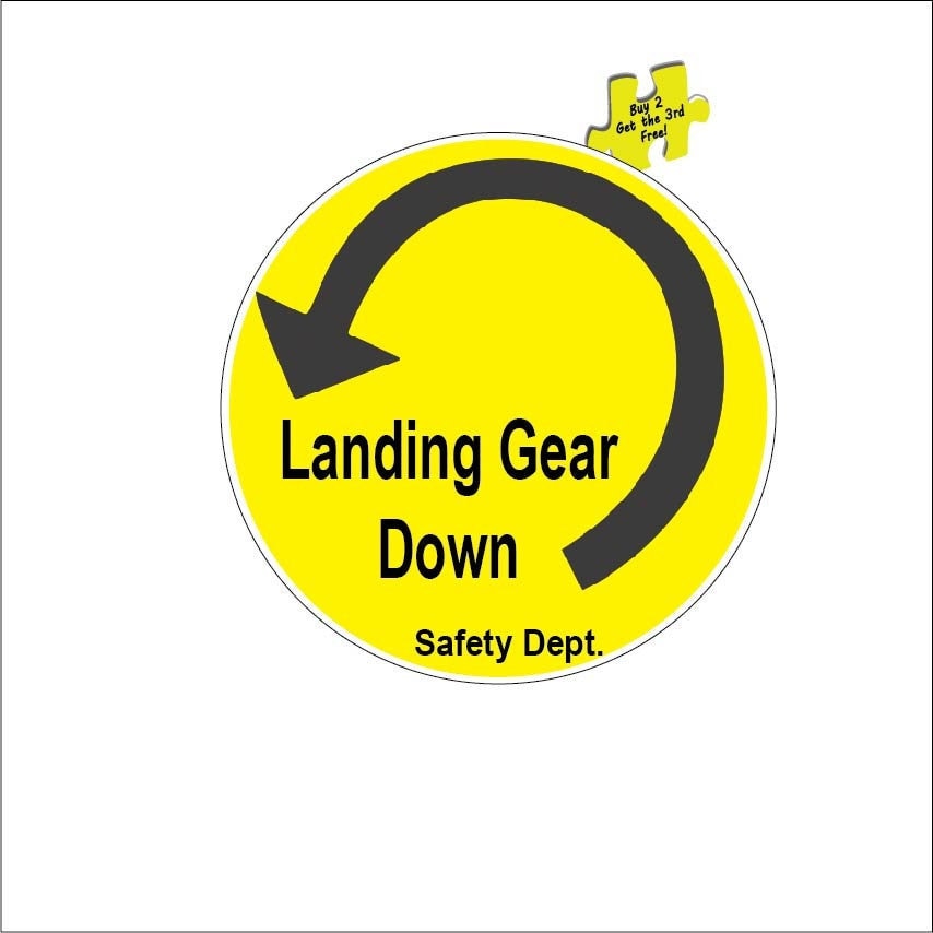Trailer Landing Gear Down Arrow Safety Dept. Tractor Trailer Dolly