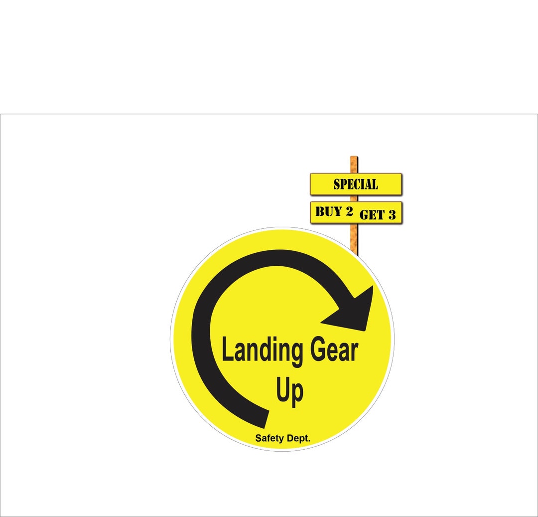 Trailer Landing Gear up Arrow Safety Dept. Tractor Trailer Etsy