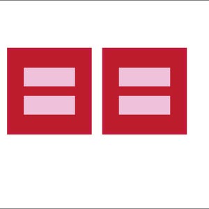 Human Rights Marriage Equality Equal LBGT Campaign Pride Stickers 1 Pair Choose Size and Color A93 Free Same Day Shipping