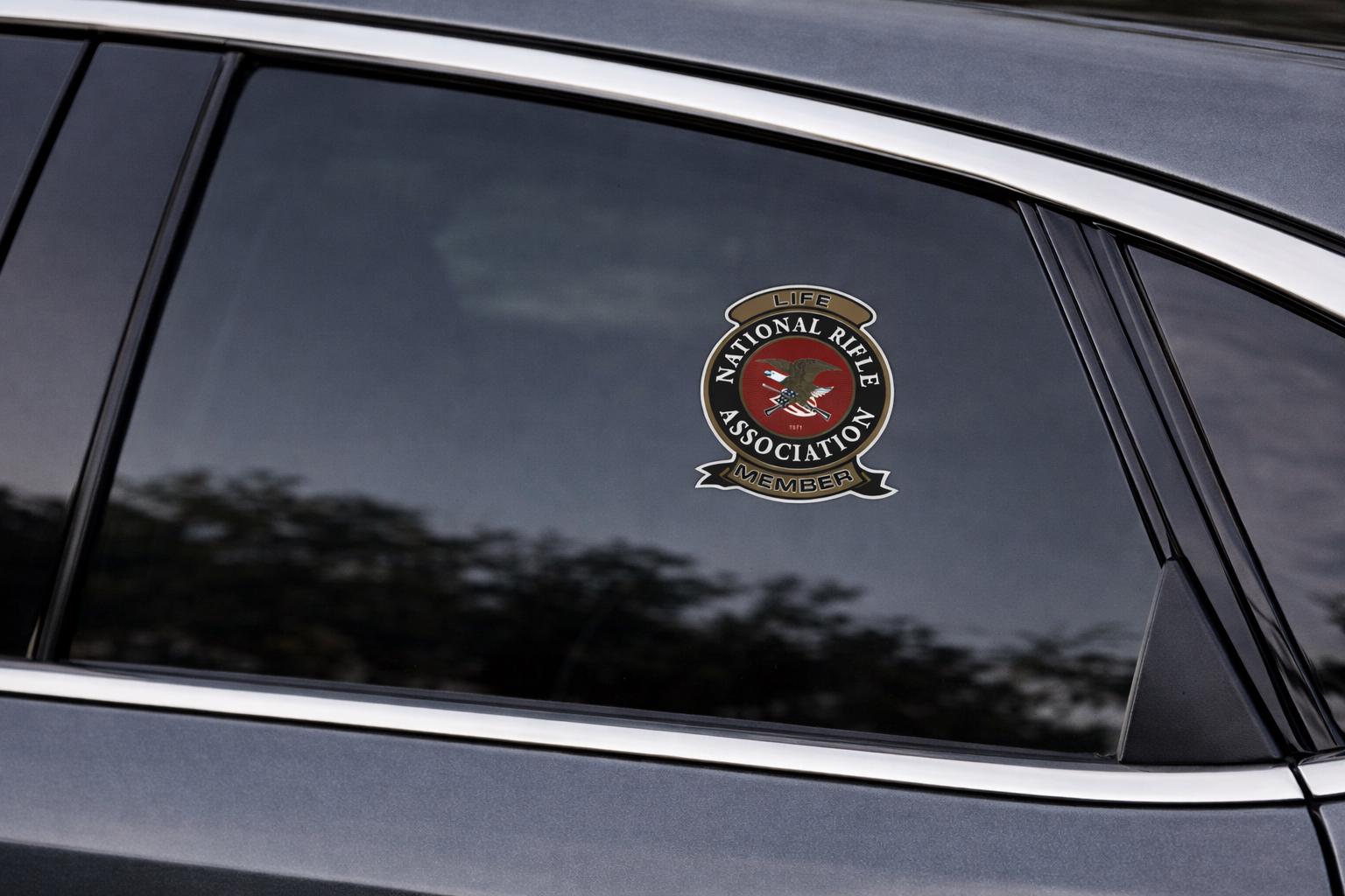 Member Decals NRA Life Member Decal 4 Pack 3x4 Vinyl Sticker Patriotic Gun Rights Car ...