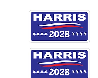 Kamala Harris / Harris for President 2028 1 Pair of Decal Stickers