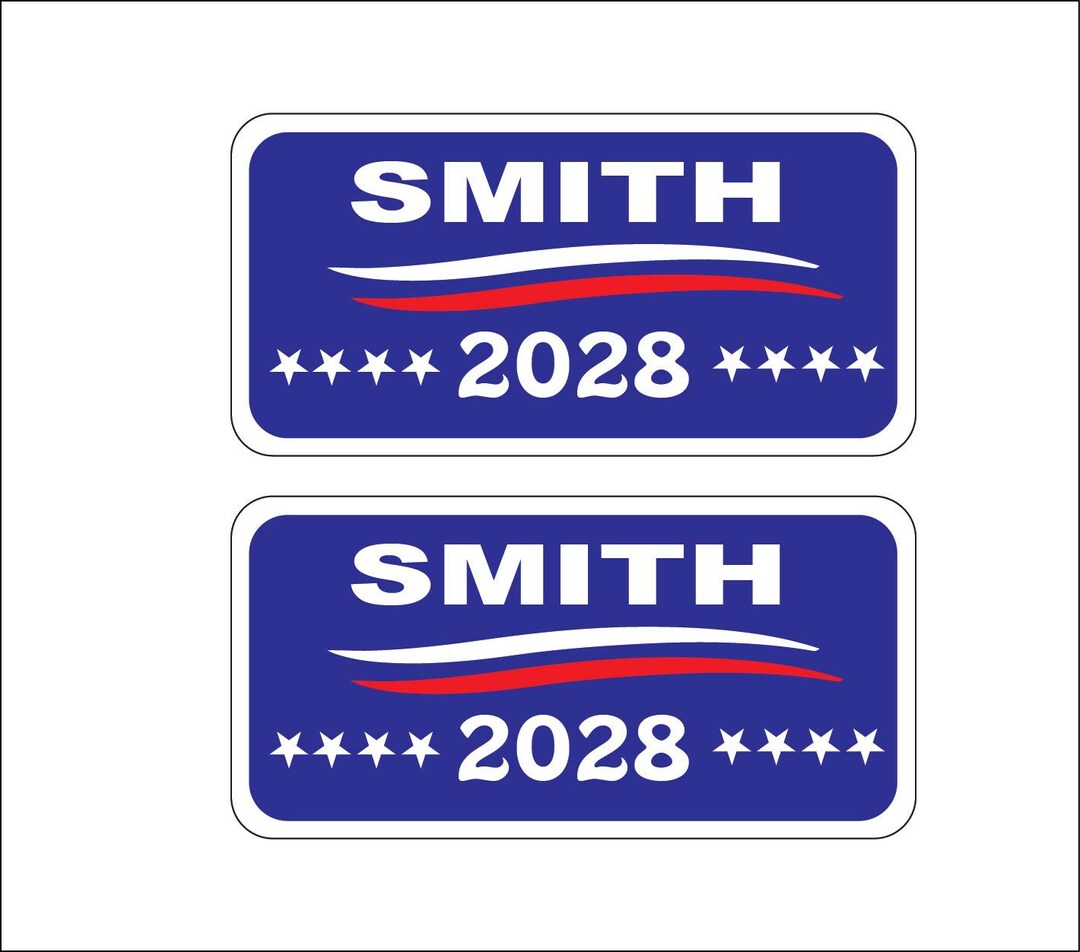 Steven A Smith Smith for President 2028 1 Pair of Decal Stickers A-11 ...