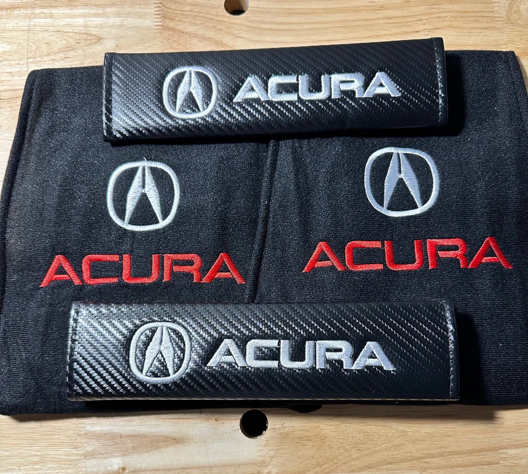 Acura Headrest Covers 2pk and Seatbelt Shoulder Pads 2pk Etsy