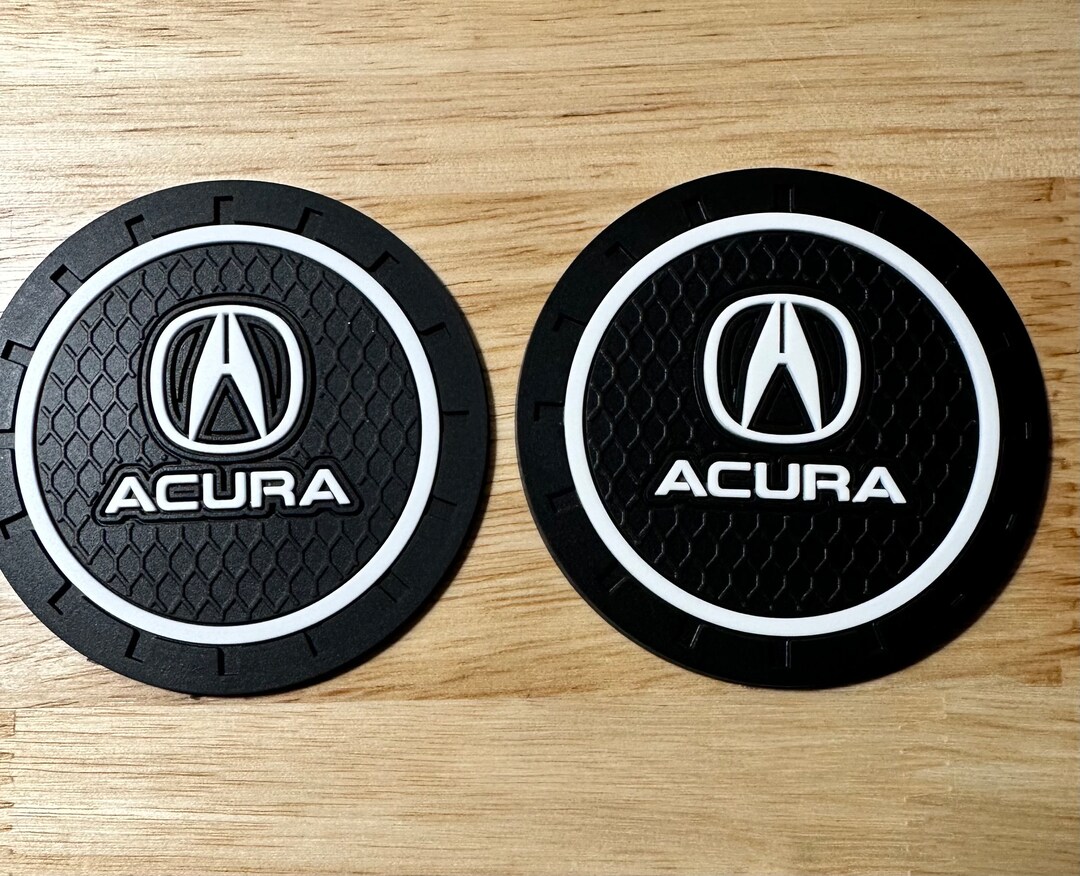Acura Cup Holder Coasters 2pk 2.75 Diameter Universal Fit Etsy