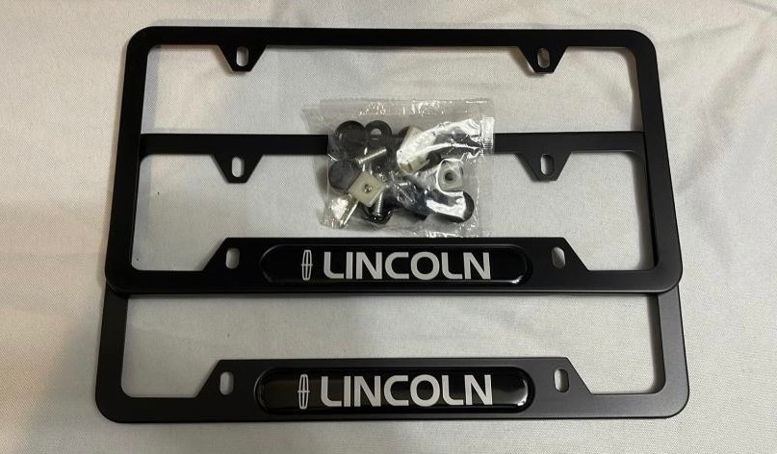 Set of 2 Lincoln License Plate Frames With Attachments Etsy