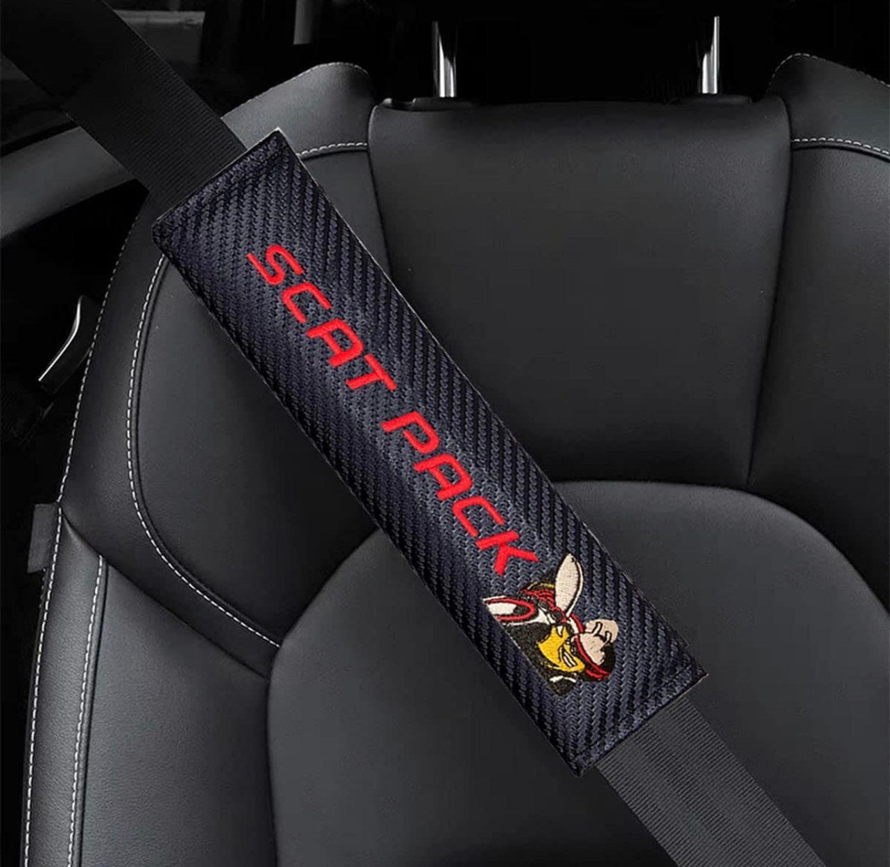Buy CARIZO 2Pcs Seat Belt Shoulder Pads for Comfort, Embroidered