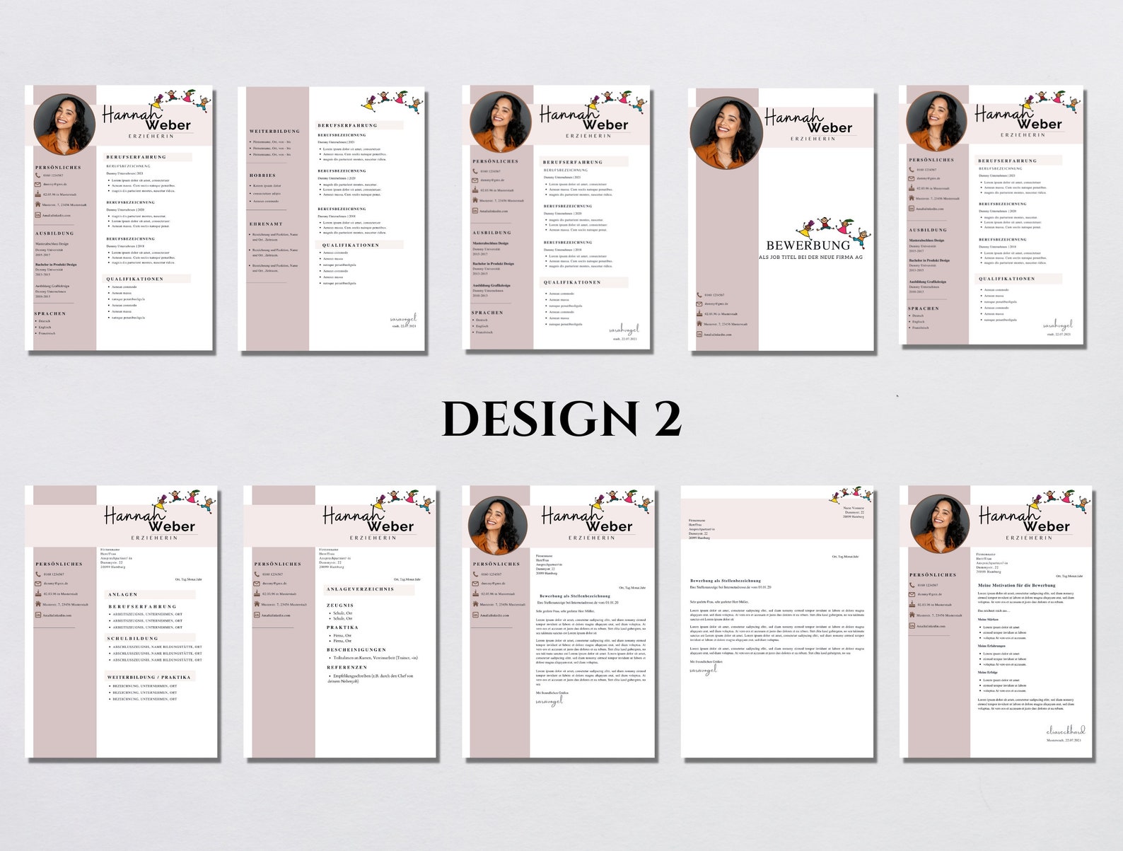  Lebenslauf Vorlage Deutsch Erzieherin Erzieher Bewerbung 