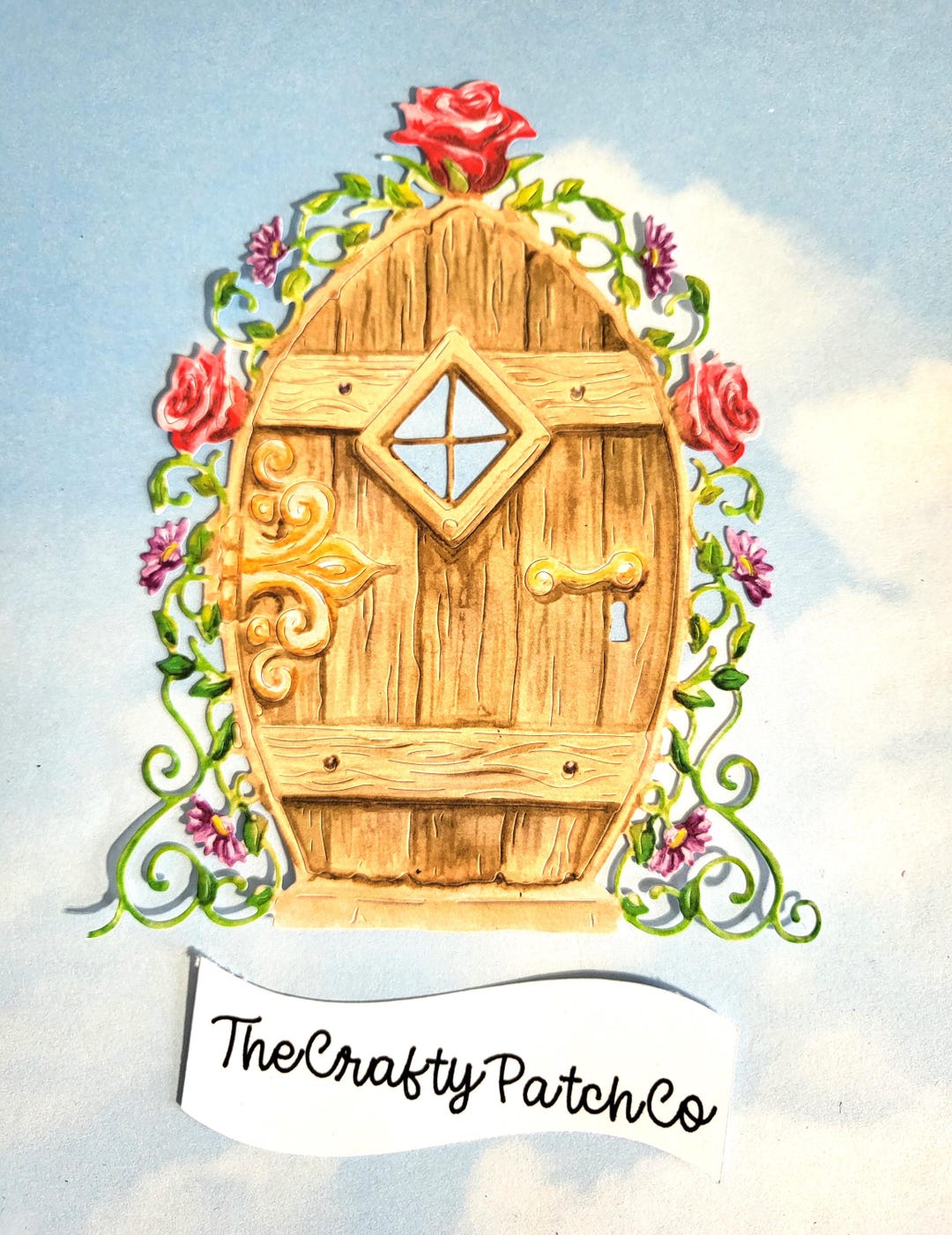 Fairy Door Die Cut Card Topper: Carnation Crafts Decoupage (x2) - Etsy