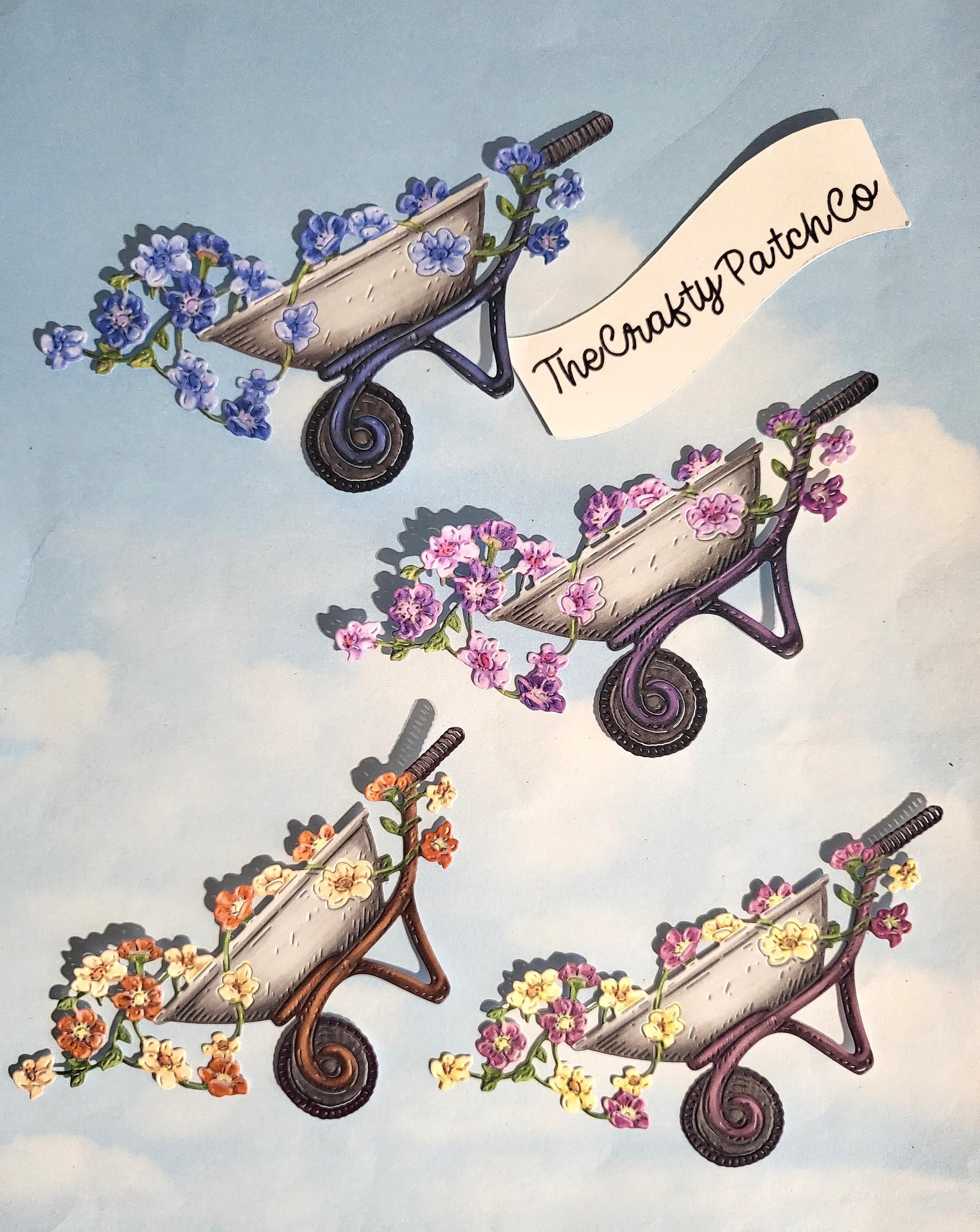 1pc New Wheelbarrow Metal Cutting Dies Stencil Scrapbooking Card Making 1pc New Wheelbarrow Metal Cutting Dies Stencil Scrapbooking Card Making
