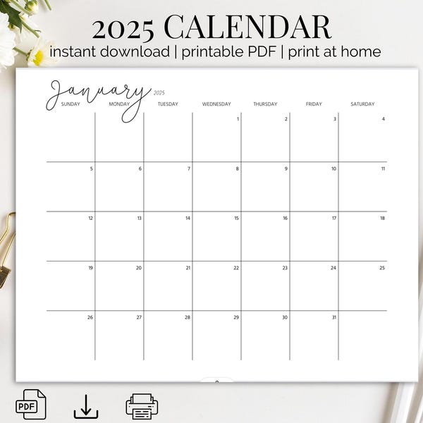 2025 Calendars - Etsy UK
