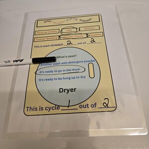 Laundry instructions Organization customizable templet Digital Printable