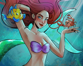 Commission Digital Fantasy Illustration - Comic Drawing Character + Background - Digital Art Comic Style