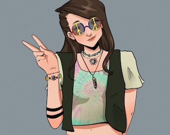 Commission Illustration OC - Drawing of your Original Character - Digital Portrait Fantasy, Video Game, Gift for Friends