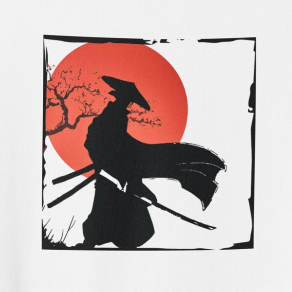 Samurai Warrior T-Shirt, Samurai Shirt, Anime Ronan Shirt, Japanese Vintage Shirt, Samurai Champloo, Samurai Anime Shirt, Blue Eyed Samurai