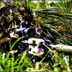 Army Sniper Print, Army Ranger Art, Military Sniper Painting, Special Forces, Military Gifts for Him, American Pride
