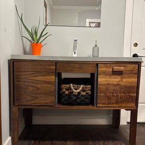 REAL Walnut Vanity
