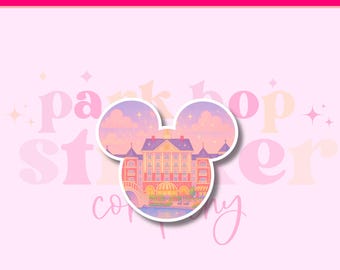 Disney Boardwalk Resort Sticker, Epcot Travel Gift