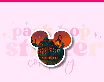 Wilderness Lodge Sticker, Disney Resort, Waterproof Matte Laptop Decal