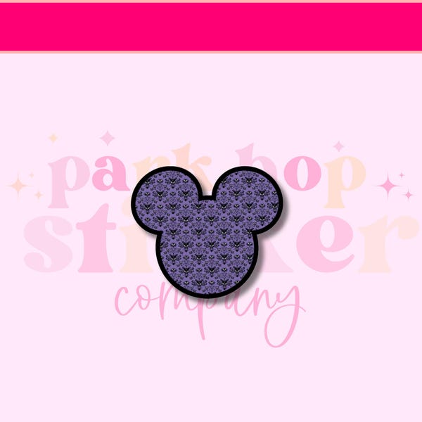 Haunted Mansion Mouse Sticker | Waterproof Vinyl Decal, Disney Halloween
