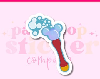 Disney Bubble Wand Sticker, Waterproof Vinyl Decal