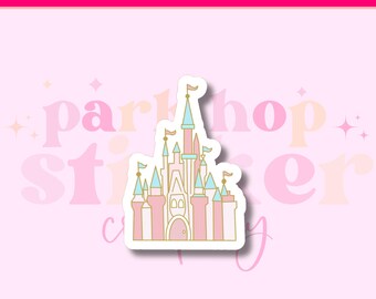 Magic Kingdom Castle Sticker | Cinderella Castle, Matte Vinyl (2x2 in)