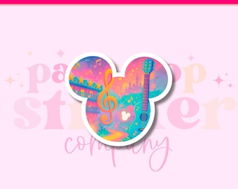 All Star Music Resort Sticker, Mickey Mouse, Disney Inspired