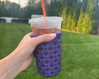 Haunted Mansion Cup Sleeve, Disney Inspired Neoprene Cozie