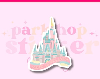 Cinderella Castle Sticker, Magic Kingdom Disney World, Matte Vinyl