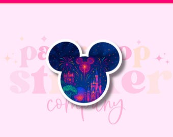 Disney World Icons Sticker | Pastel Theme Park Landmarks