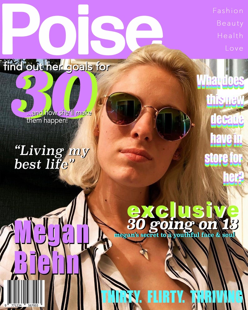 13 Going on 30 Custom Poise Magazine Cover Etsy 13 Going on 30 Custom Poise Magazine Cover Etsy