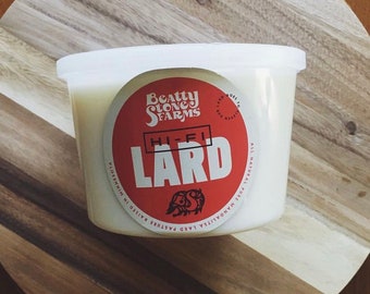 Pure Organic Mangalitsa Gourmet Cooking & Baking Lard. Three Pounds. Corn and Soy free. Non-GMO.