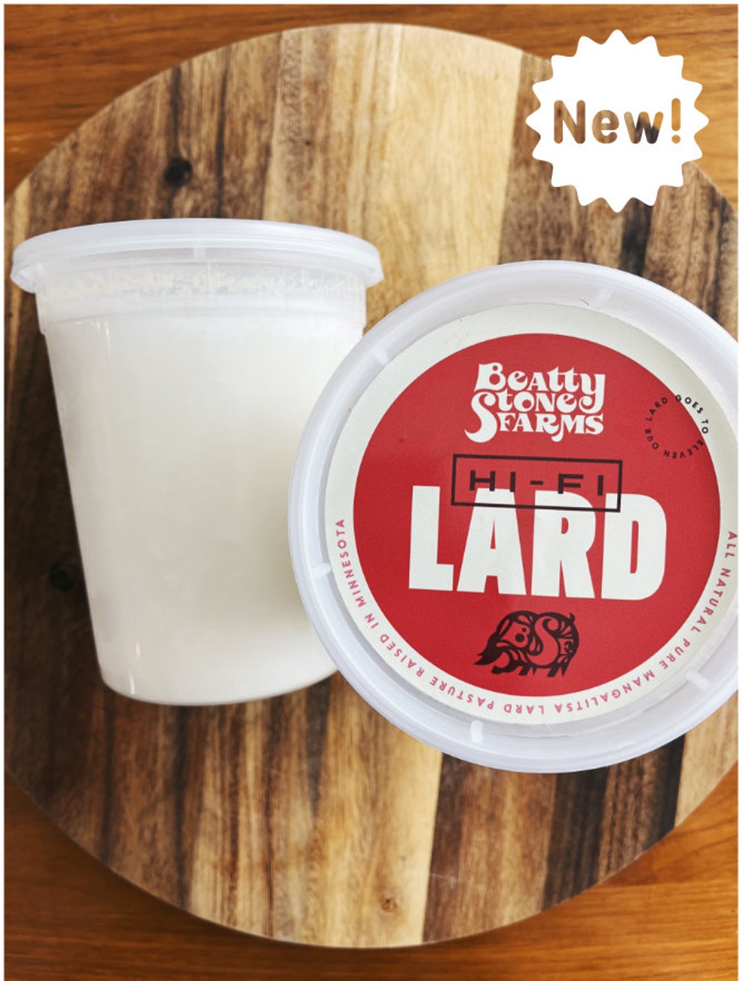 Pure Organic Mangalitsa Gourmet Cooking & Baking Lard One Quart 1.5 Pounds 32 Ounce Container Etsy