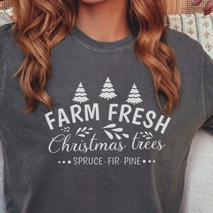 Vintage Christmas Tree T-Shirt: Farm Fresh Distressed Tee