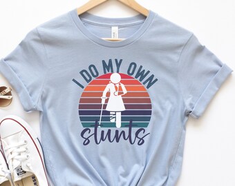 I Do My Own Stunts T-Shirt: Retro Graphic Tee