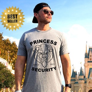 Personalized Mens Disney Tshirt |  Custom Princess Security Shirt | Disney Tank Top | Disney Vacation 2023 | Mens Beast Shirt